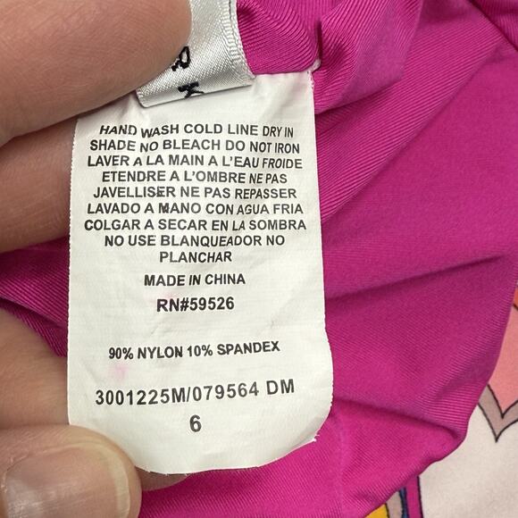 Trina Turk Sevilla Off the Shoulder One Piece Swimsuit US Size 6 Multi Colored - Picture 5 of 12